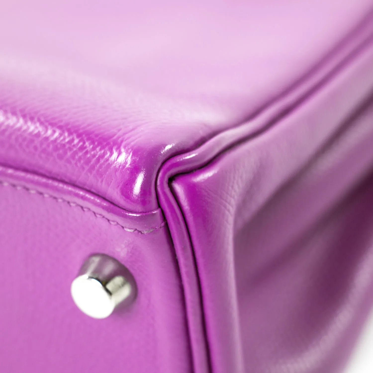 Hermès Kelly 25 Retourne Violet Courchevel