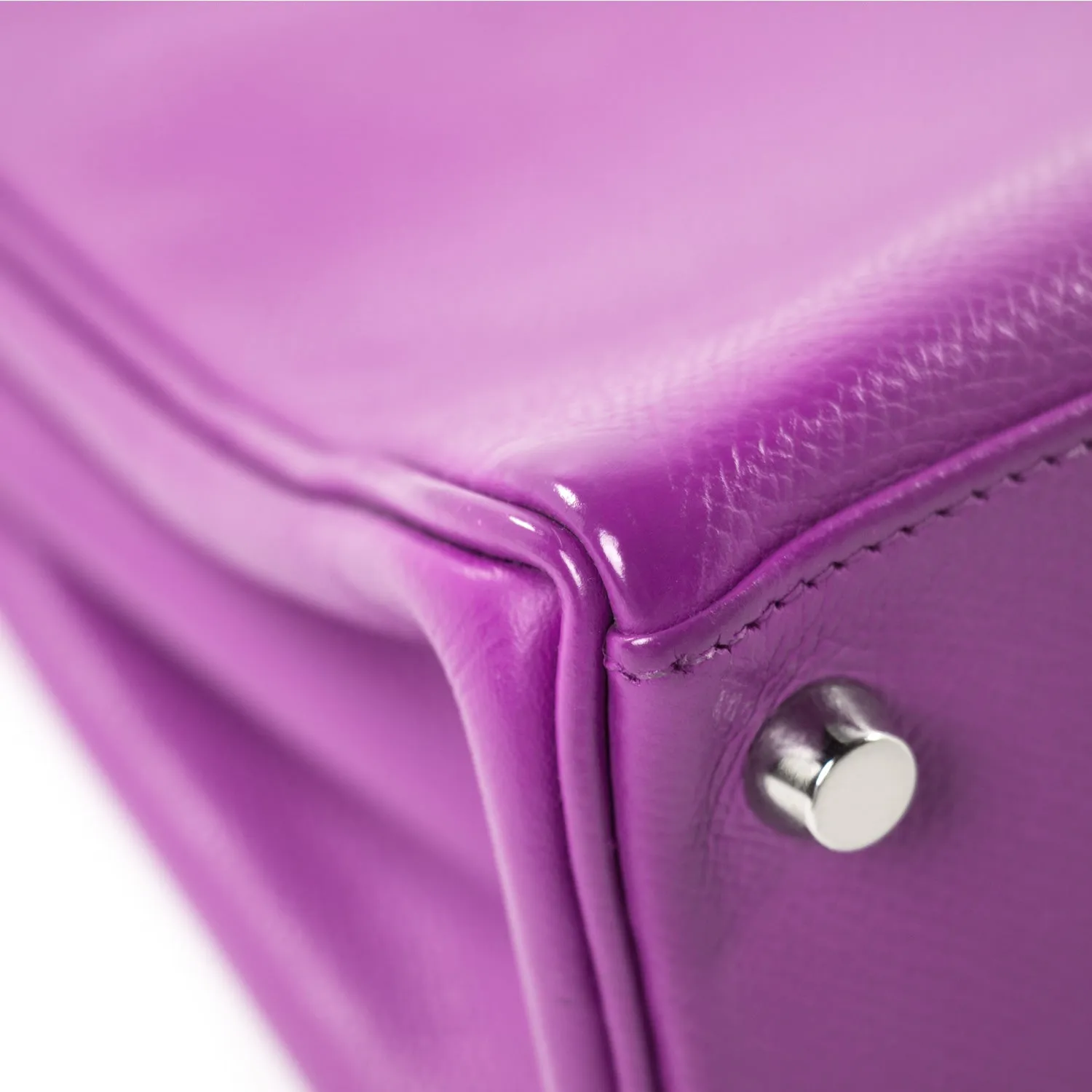 Hermès Kelly 25 Retourne Violet Courchevel