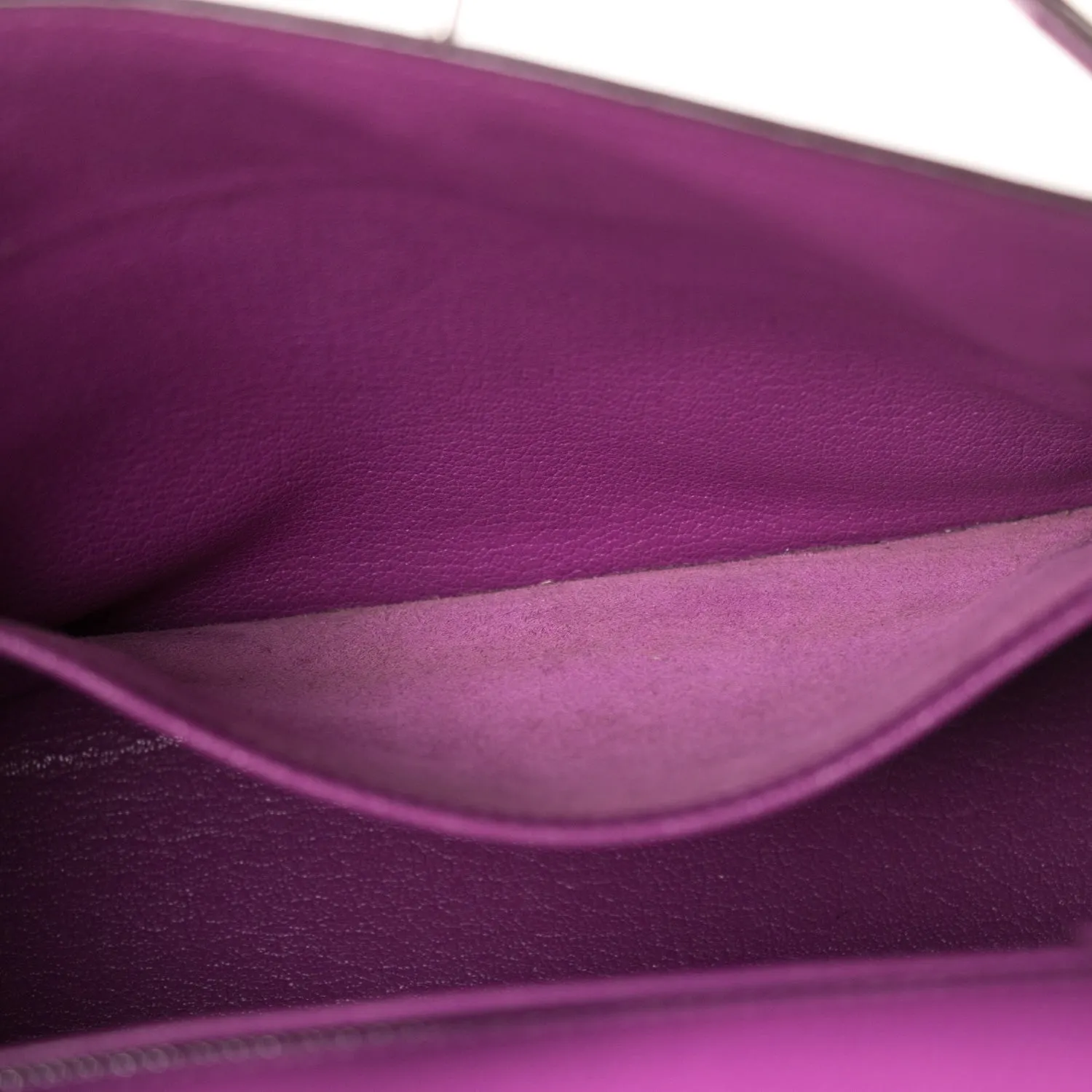 Hermès Kelly 25 Retourne Violet Courchevel