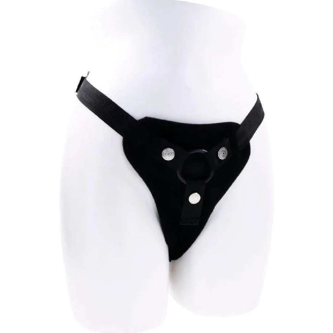 Hidden Pocket Strap On Harness With Remote Control Vibrator