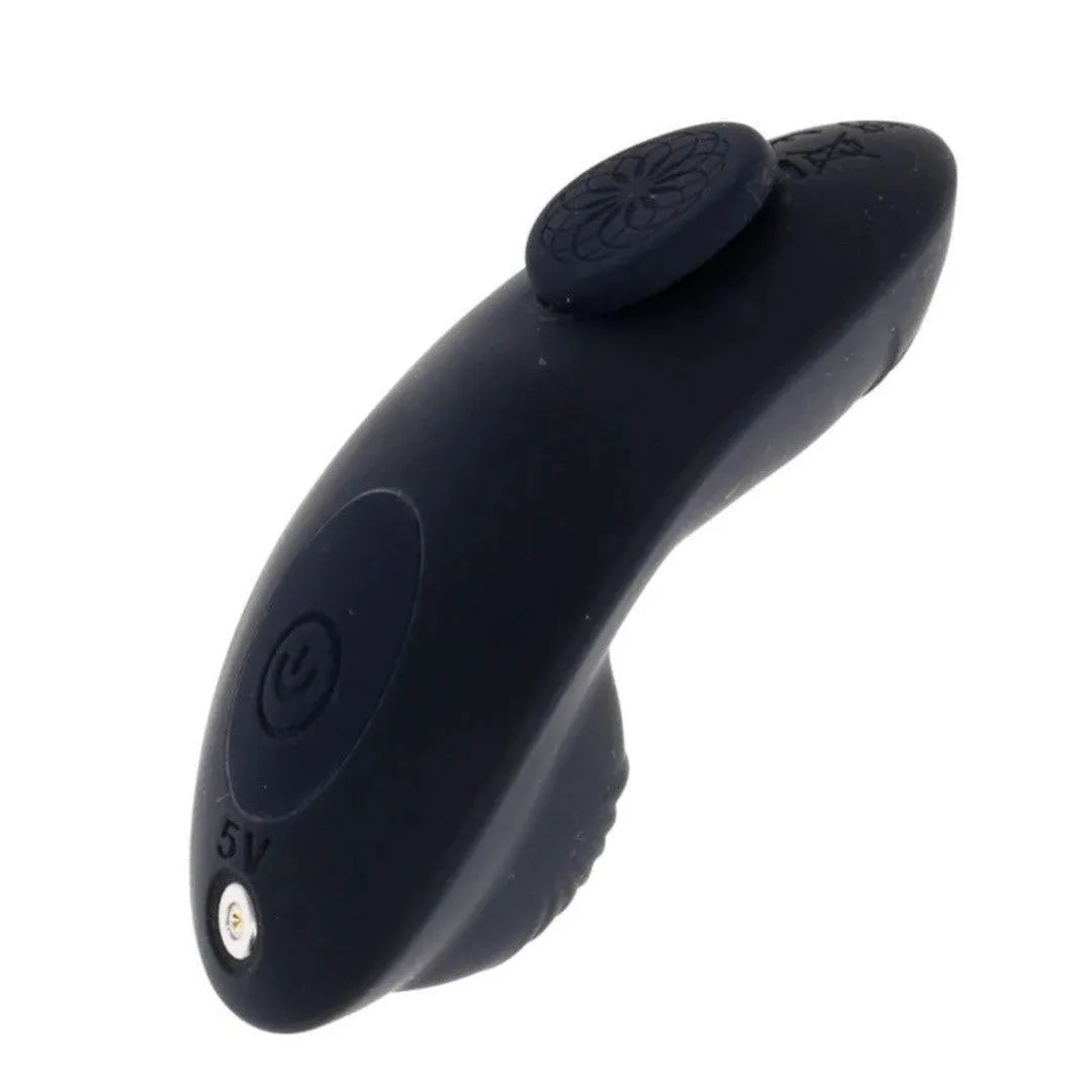 Hidden Pocket Strap On Harness With Remote Control Vibrator