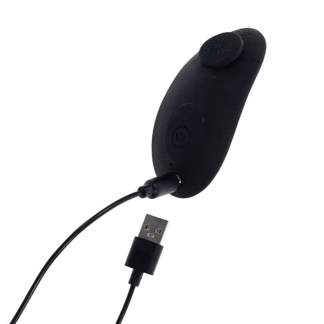 Hidden Pocket Strap On Harness With Remote Control Vibrator