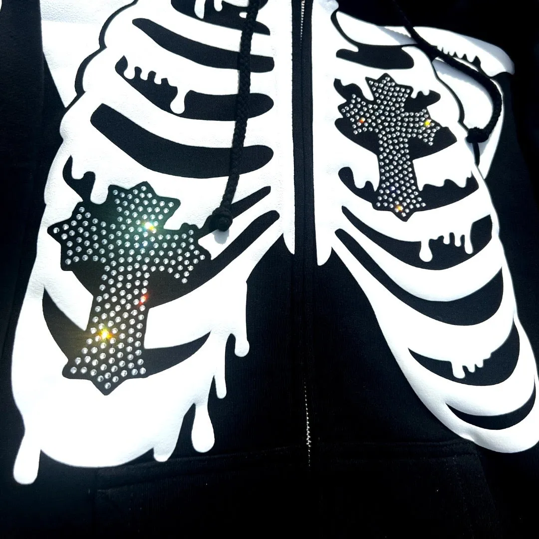 Holy Grave Skelly Zip Up