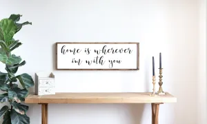 Home is Wherever I'm with You Sign