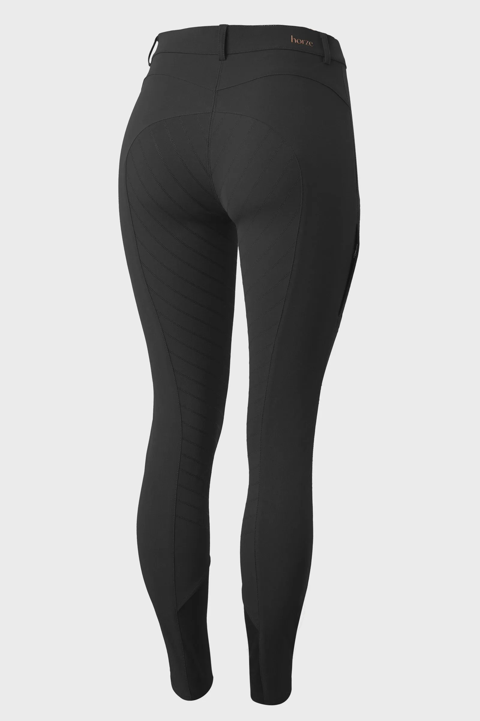 Horze Anna Ladies Full Grip Breeches Black