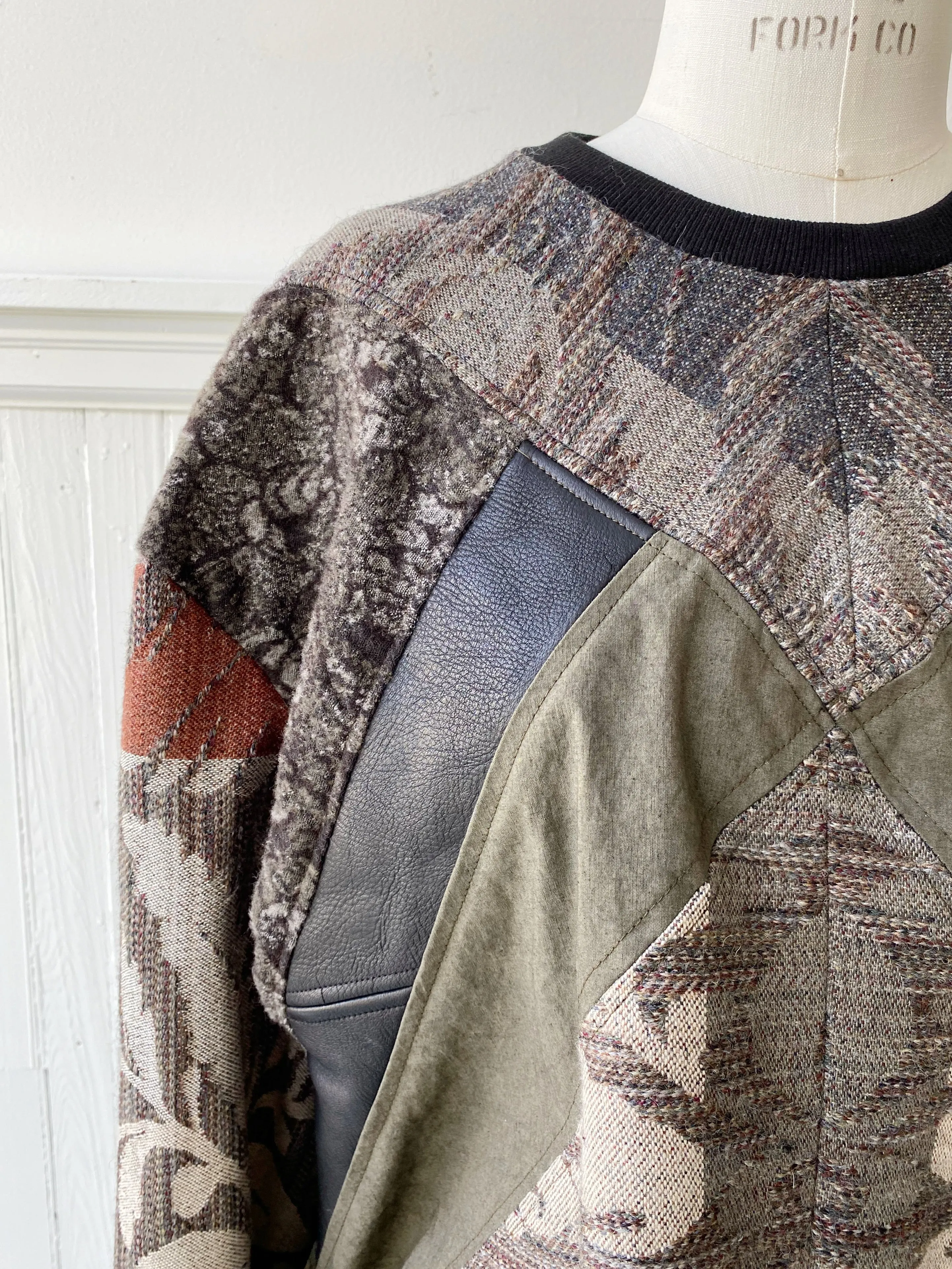 hyde hall quilt patch sweatshirt #1