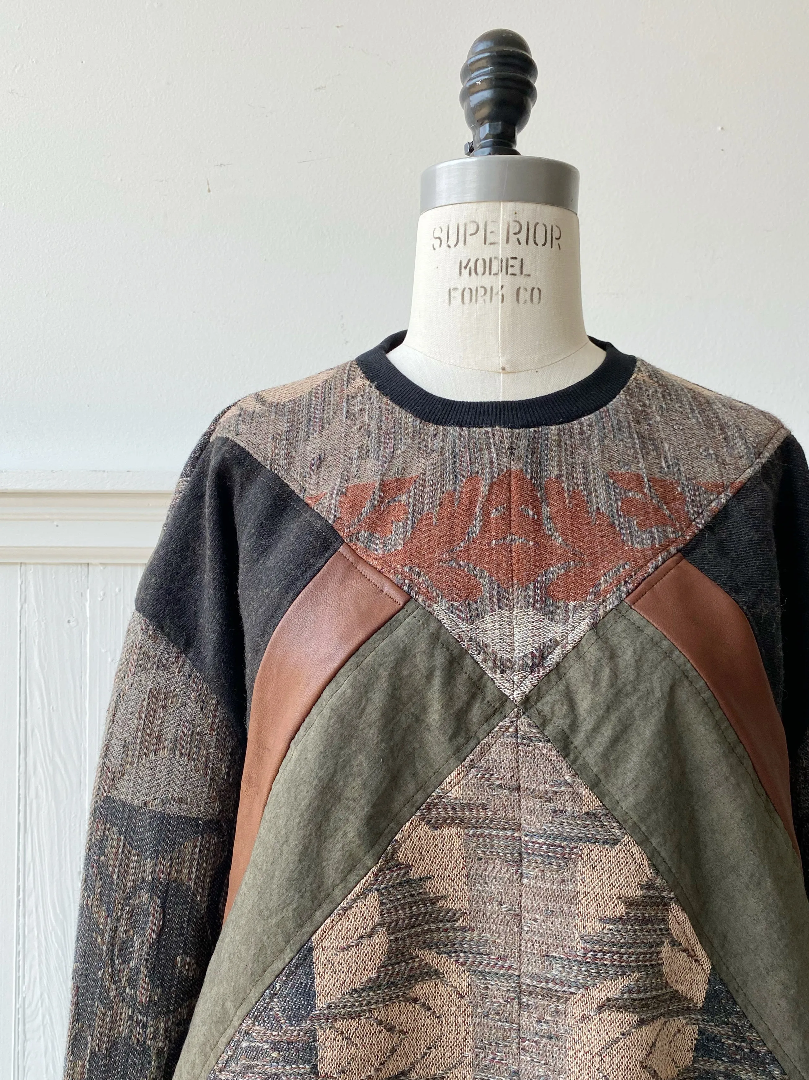 hyde hall quilt patch sweatshirt #2