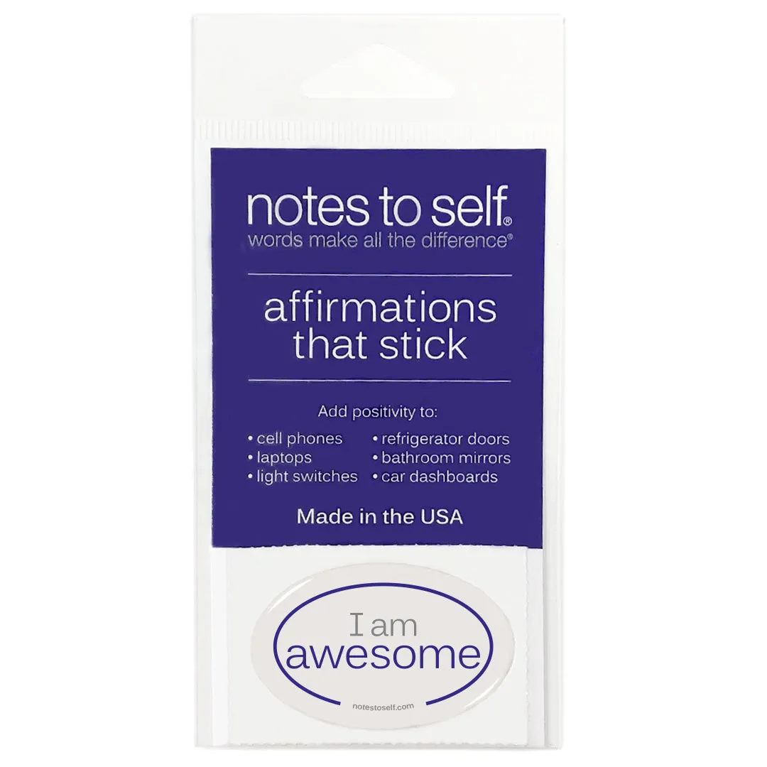 I am awesome™ affirmations that stick