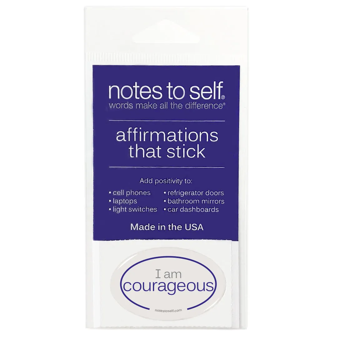 I am courageous™ affirmations that stick
