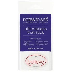 I believe affirmations that stick (red)