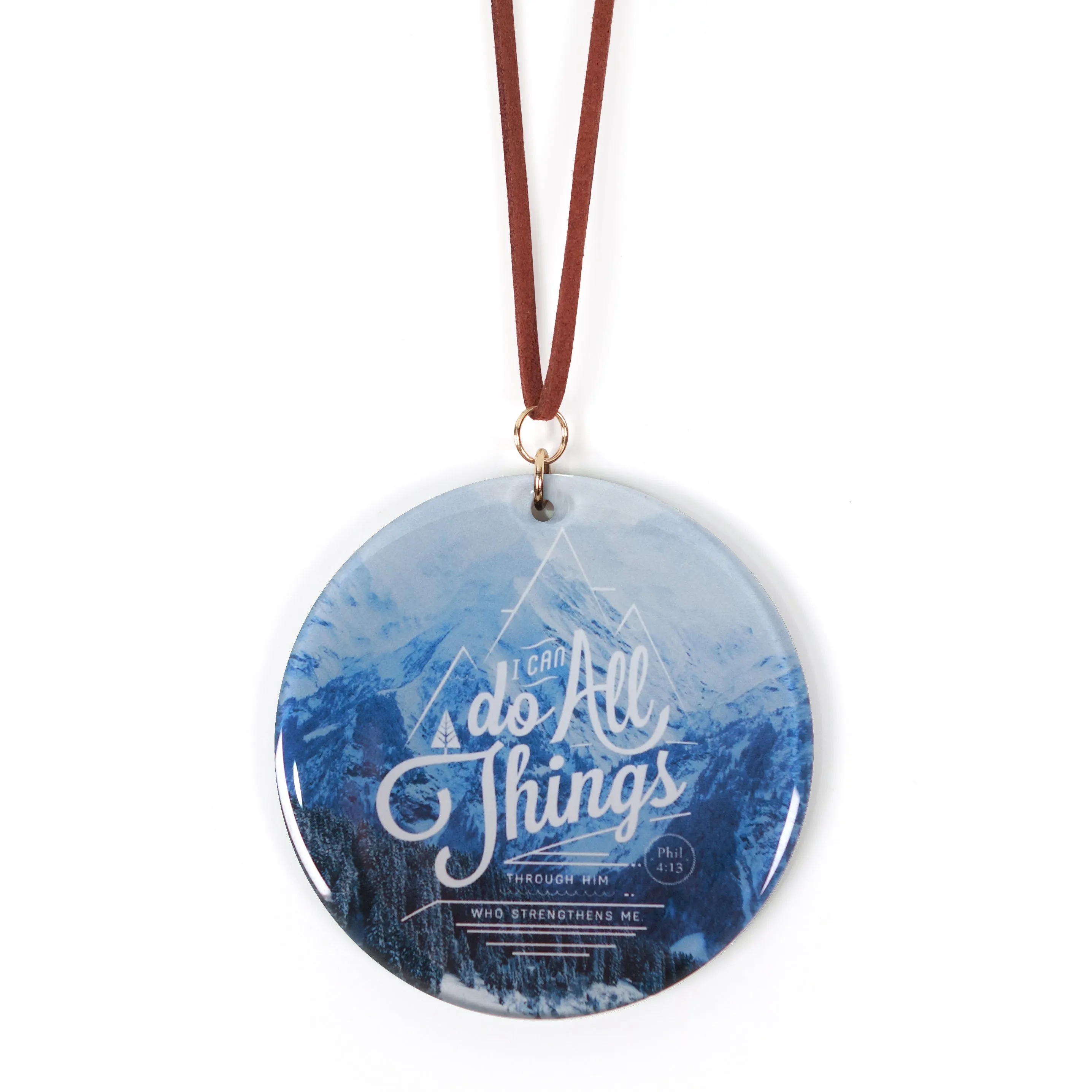 I Can Do All Things Through Him Who Strengthens Me {Keychain & Car Charm}
