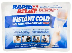 INSTANT COLD PACK C/W SELF ADHERING WRAP 5"X 9"
