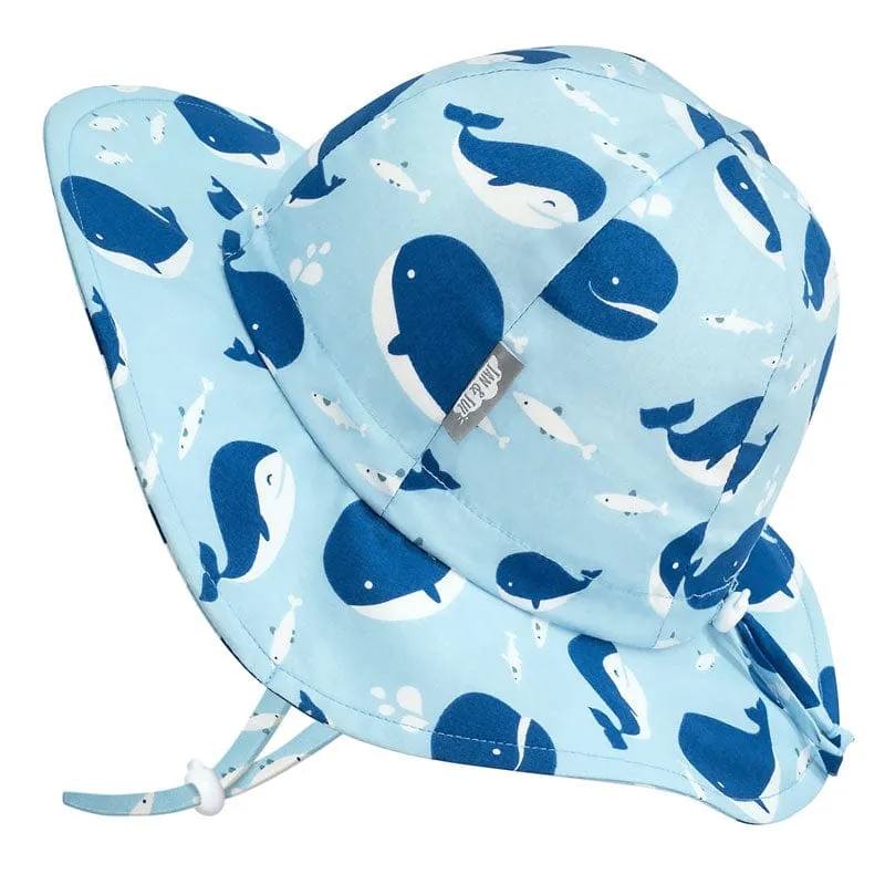 Jan & Jul Gro-With-Me Sun Hat - Blue Whale