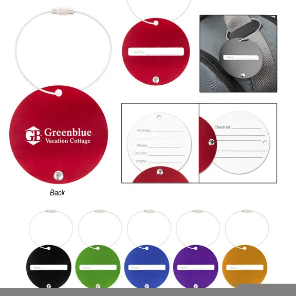 Jet Setter Aluminum Luggage Tag