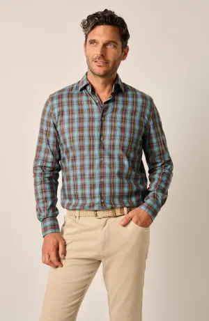 Johnnie-O - Tucked Cotton Blend Button Up Shirt - Carrillo