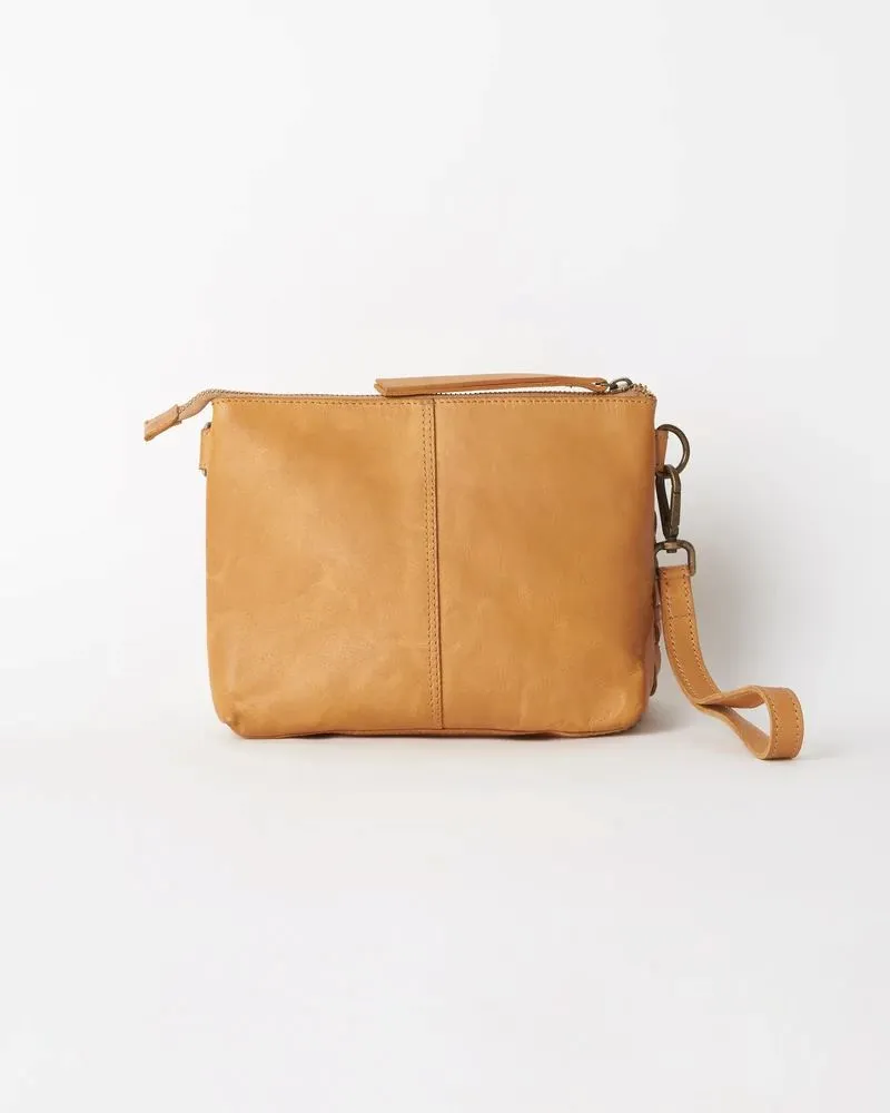 JUJU & CO Woven Pouch Bag - Tan