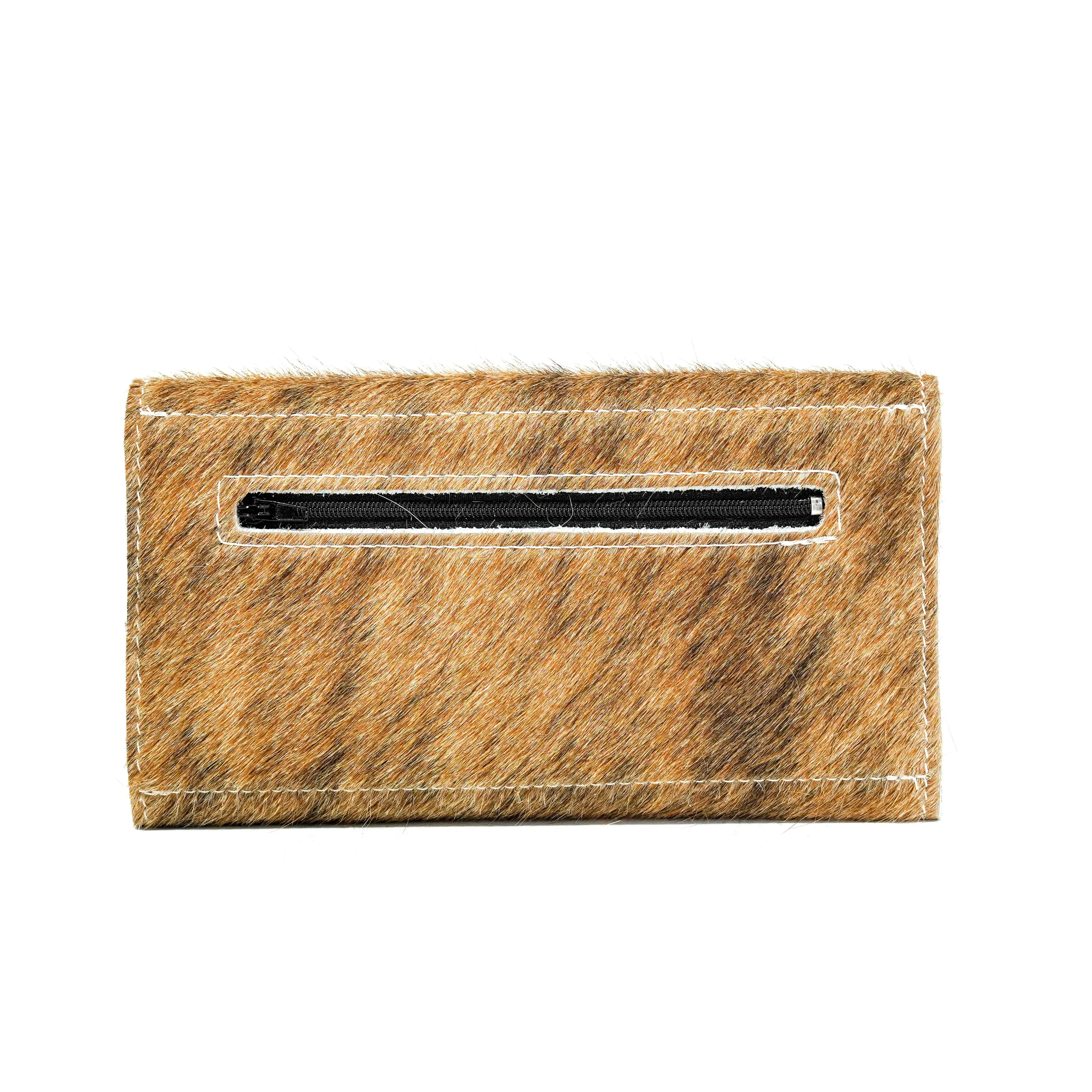 Kacey Wallet - Brindle w/ Midnight Caracole