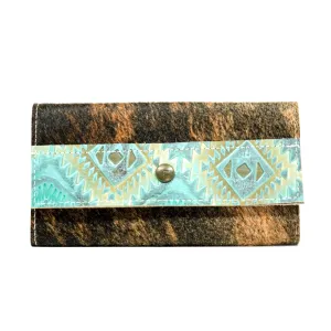 Kacey Wallet - Exotic Brindle w/ Canyon Aztec
