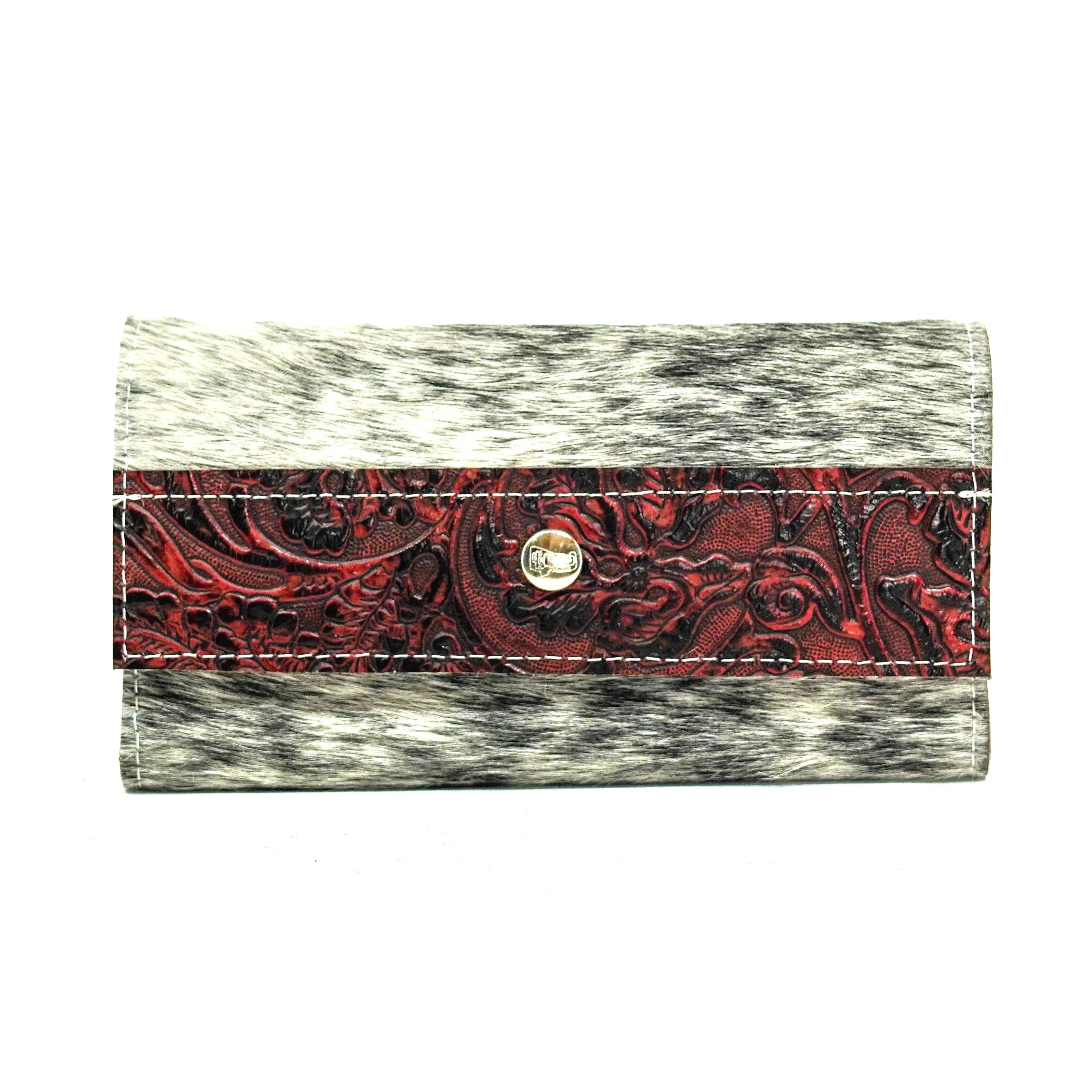 Kacey Wallet - Salt/Pepper w/ Red Tool