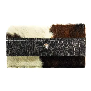 Kacey Wallet - Tricolor w/ Smoke Show Croc