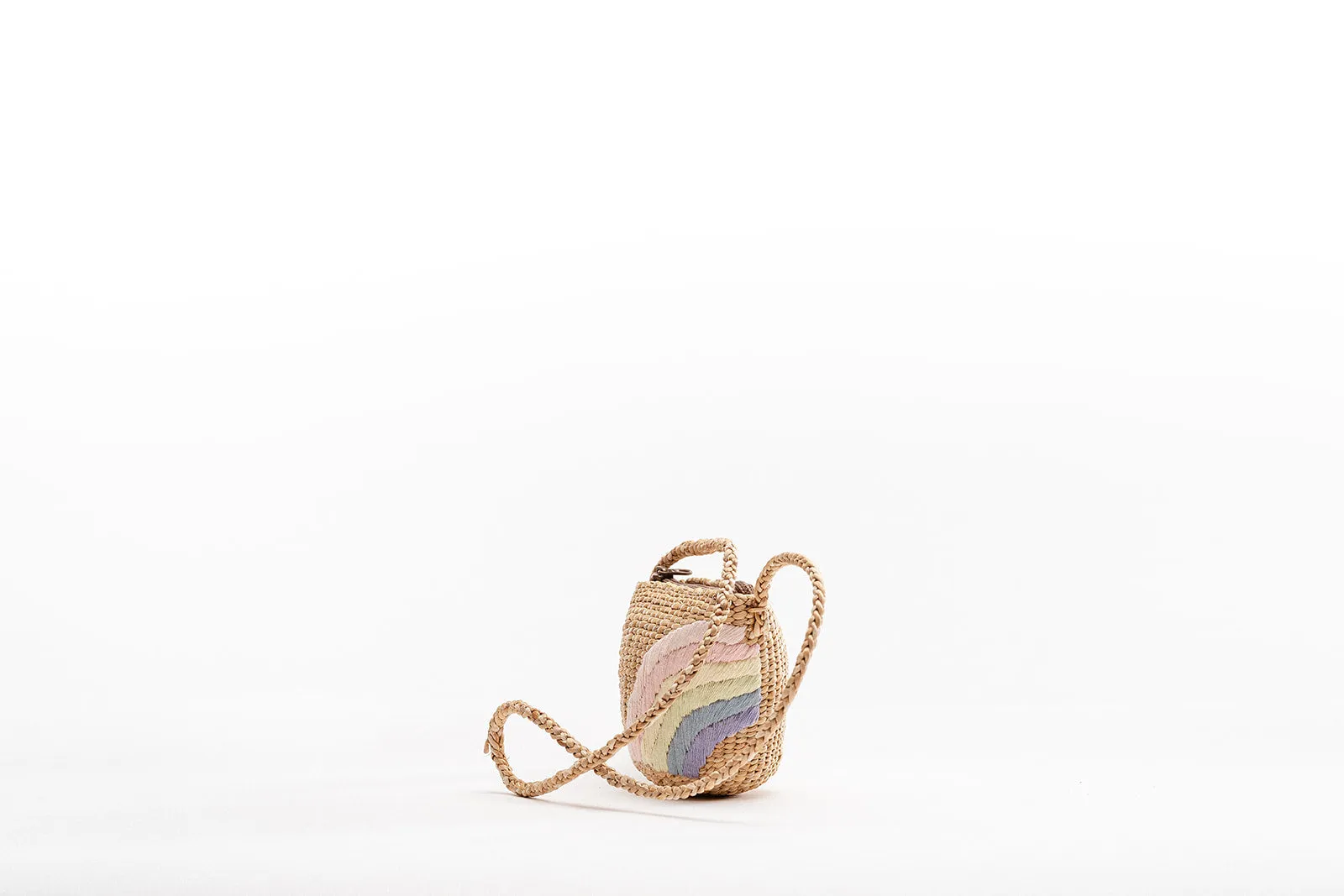Kids Rainbow Earthtone tote - Leatherette strap