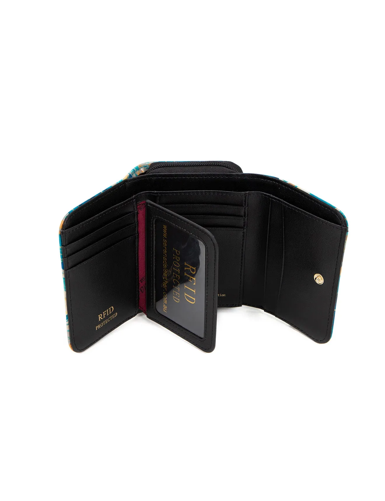 KIRRILY SML PATENT LEATHER WALLET WITH RFID- WSN9403