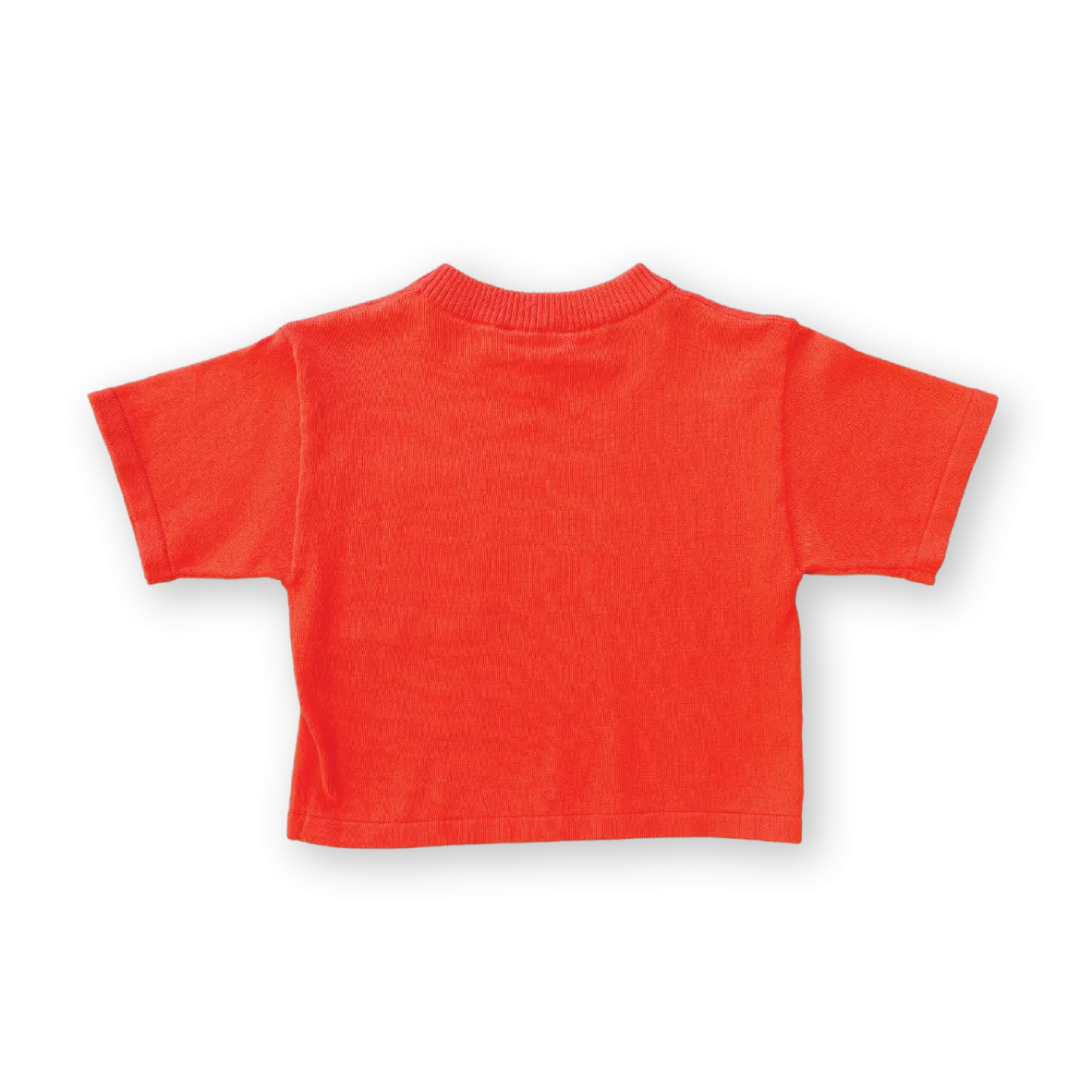 Knitted Pocket Tee - Rosso