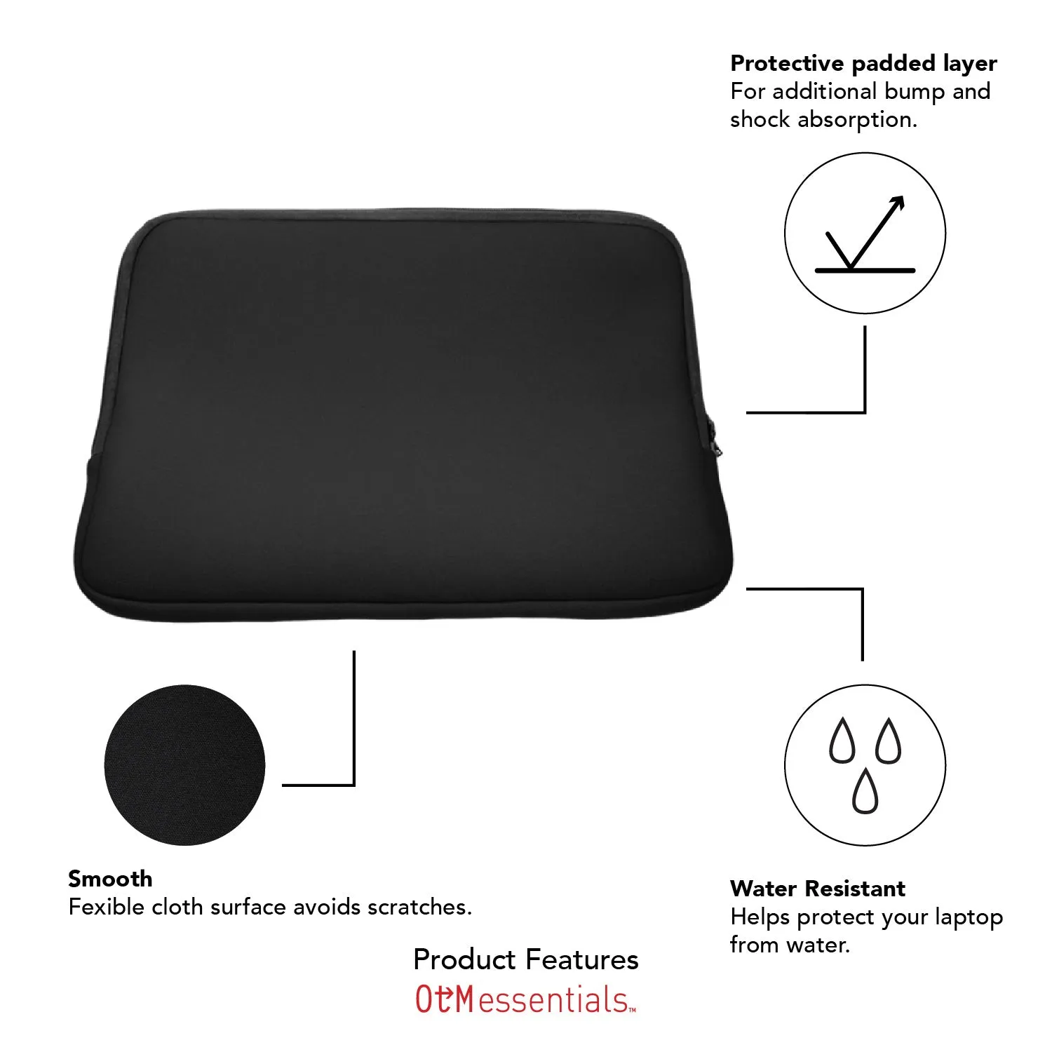 Laptop Sleeve, Neoprene, Howard University