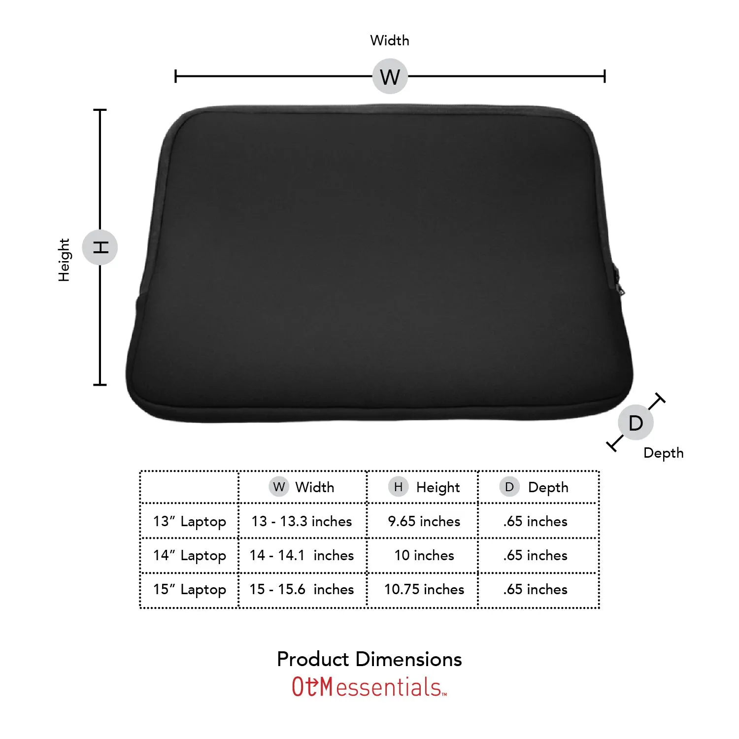 Laptop Sleeve, Neoprene, University of Montana