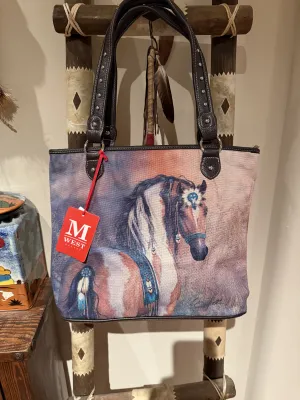 Large canvas Southwest TOTE BAG by Montana West