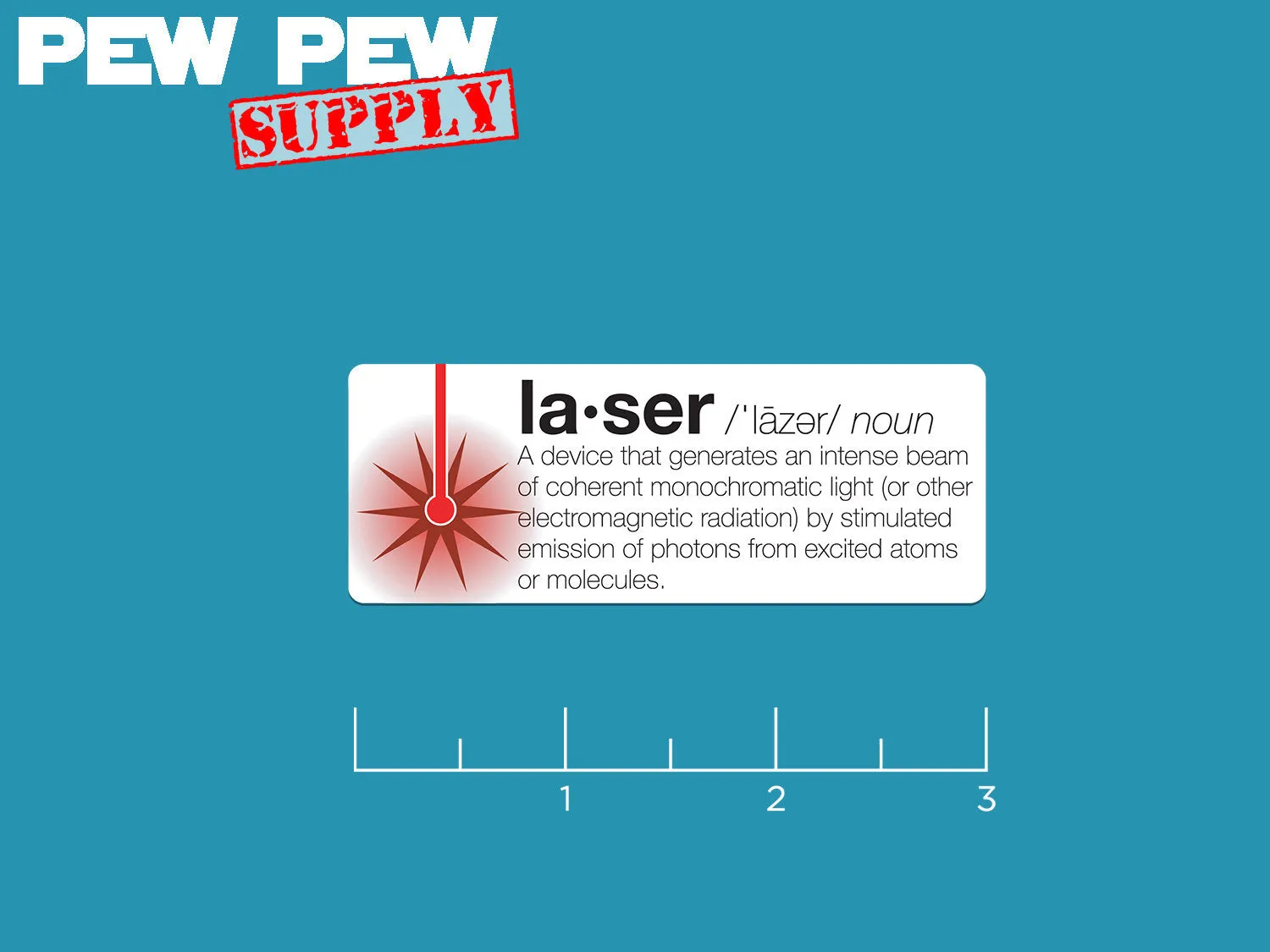 Laser Definition Sticker