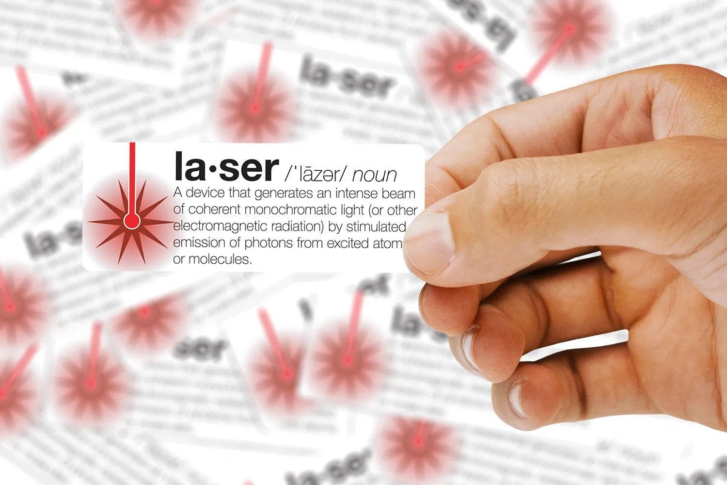 Laser Definition Sticker