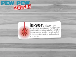 Laser Definition Sticker
