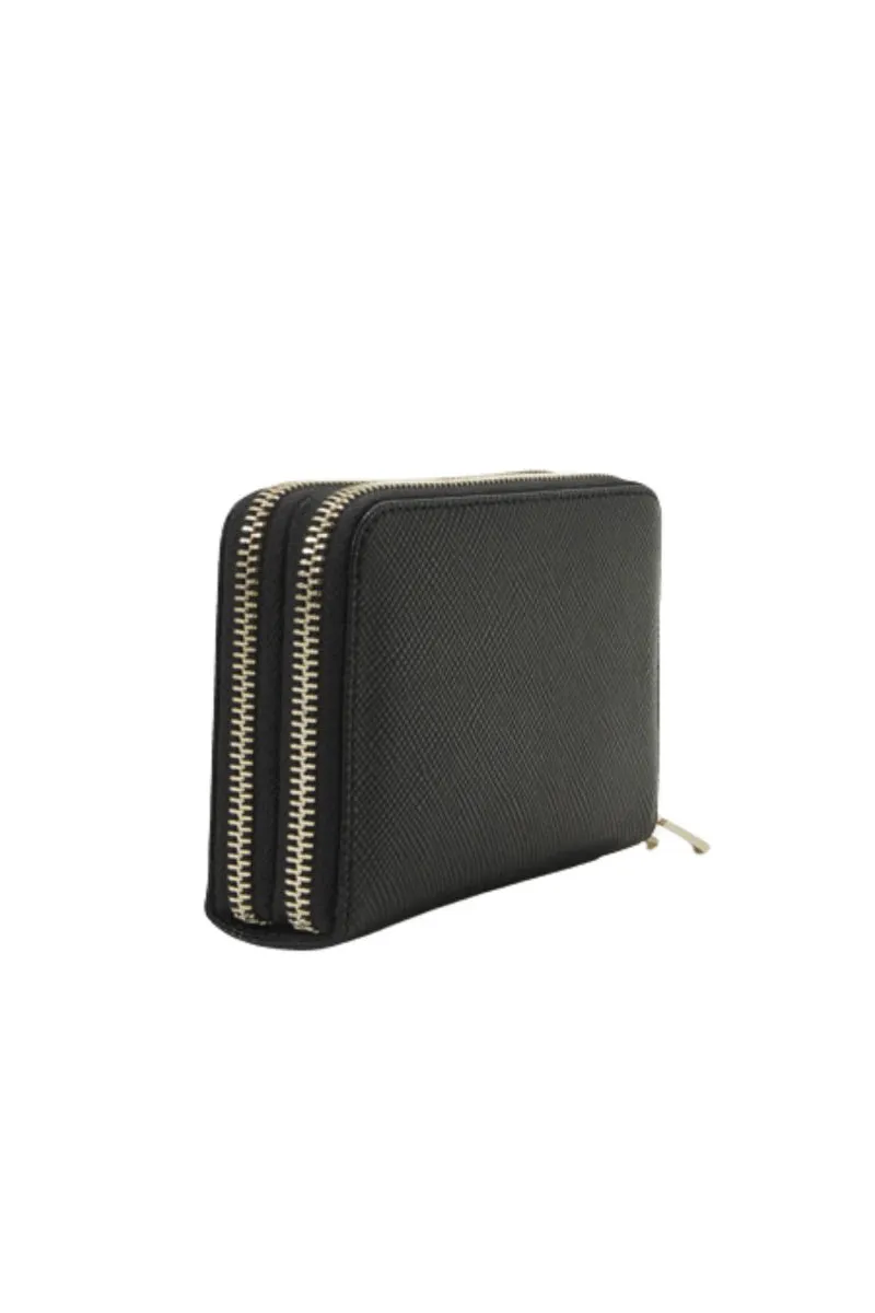 Laurel Slg Medium Zip Around - Black