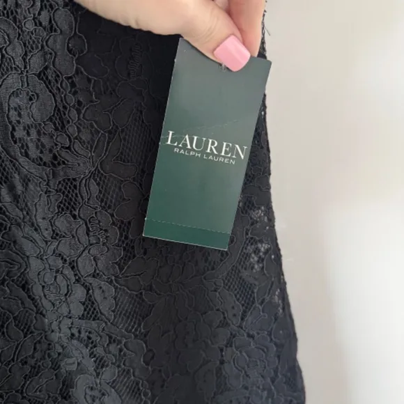 Lauren Ralph Lauren Black Lace Dress