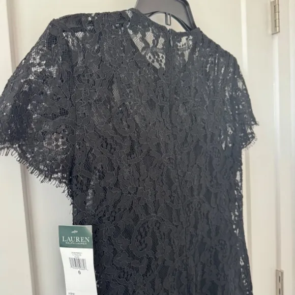 Lauren Ralph Lauren Black Lace Dress