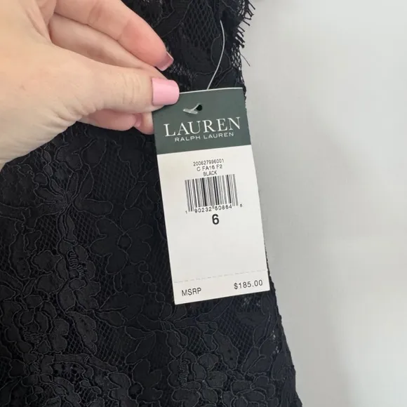 Lauren Ralph Lauren Black Lace Dress