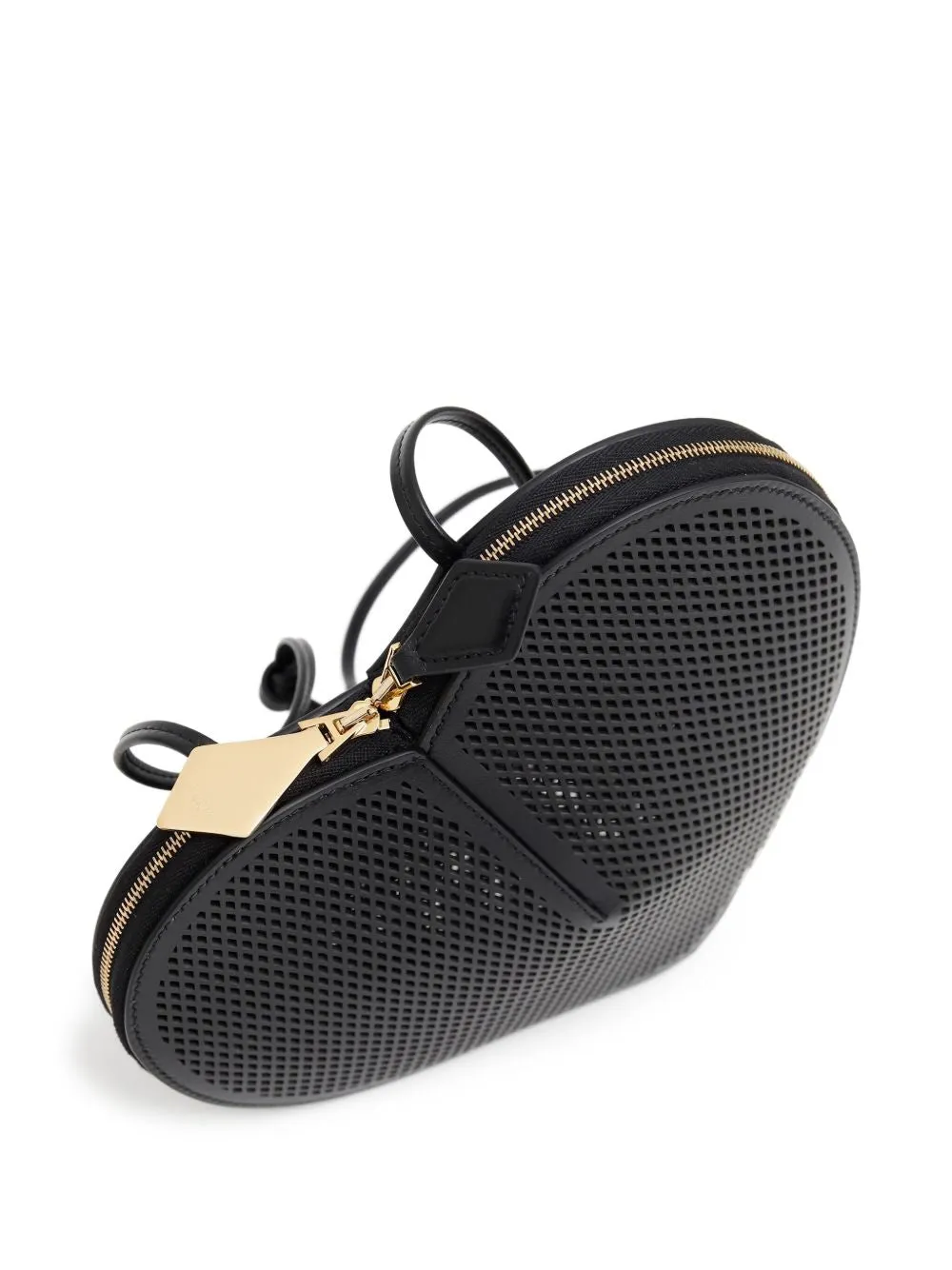 Le coeur net leather crossbody bag