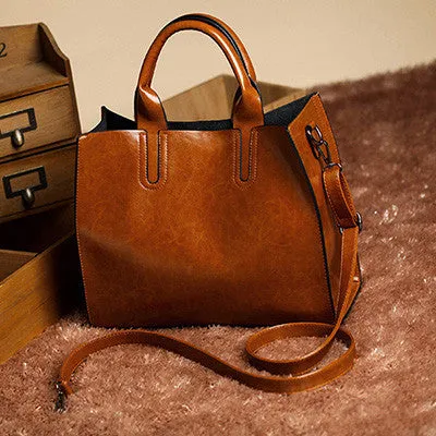 Leather Bags Handbags Women Famous Brands Big Women Casual Bags Trunk Tote Spanish Brand Shoulder Bag Ladies large Bolsos Mujer