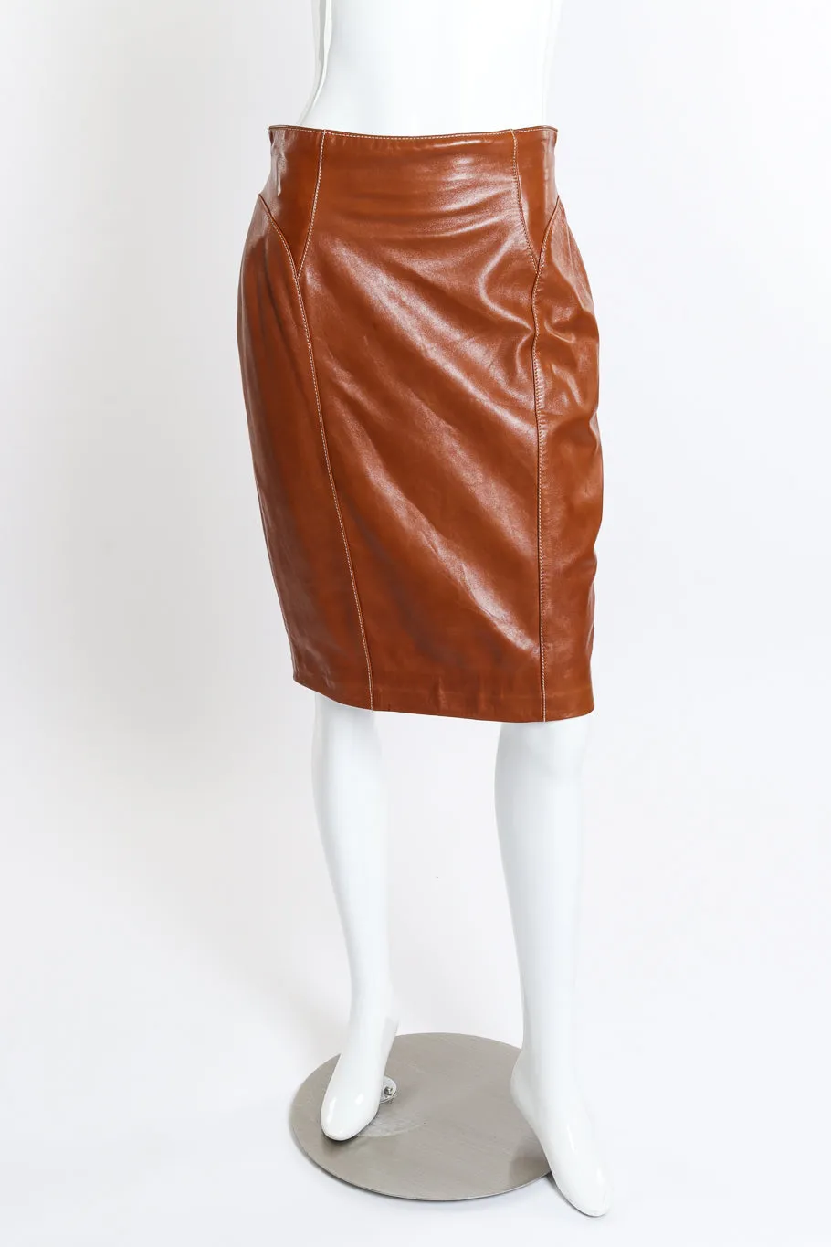 Leather Fringe Jacket & Skirt Set