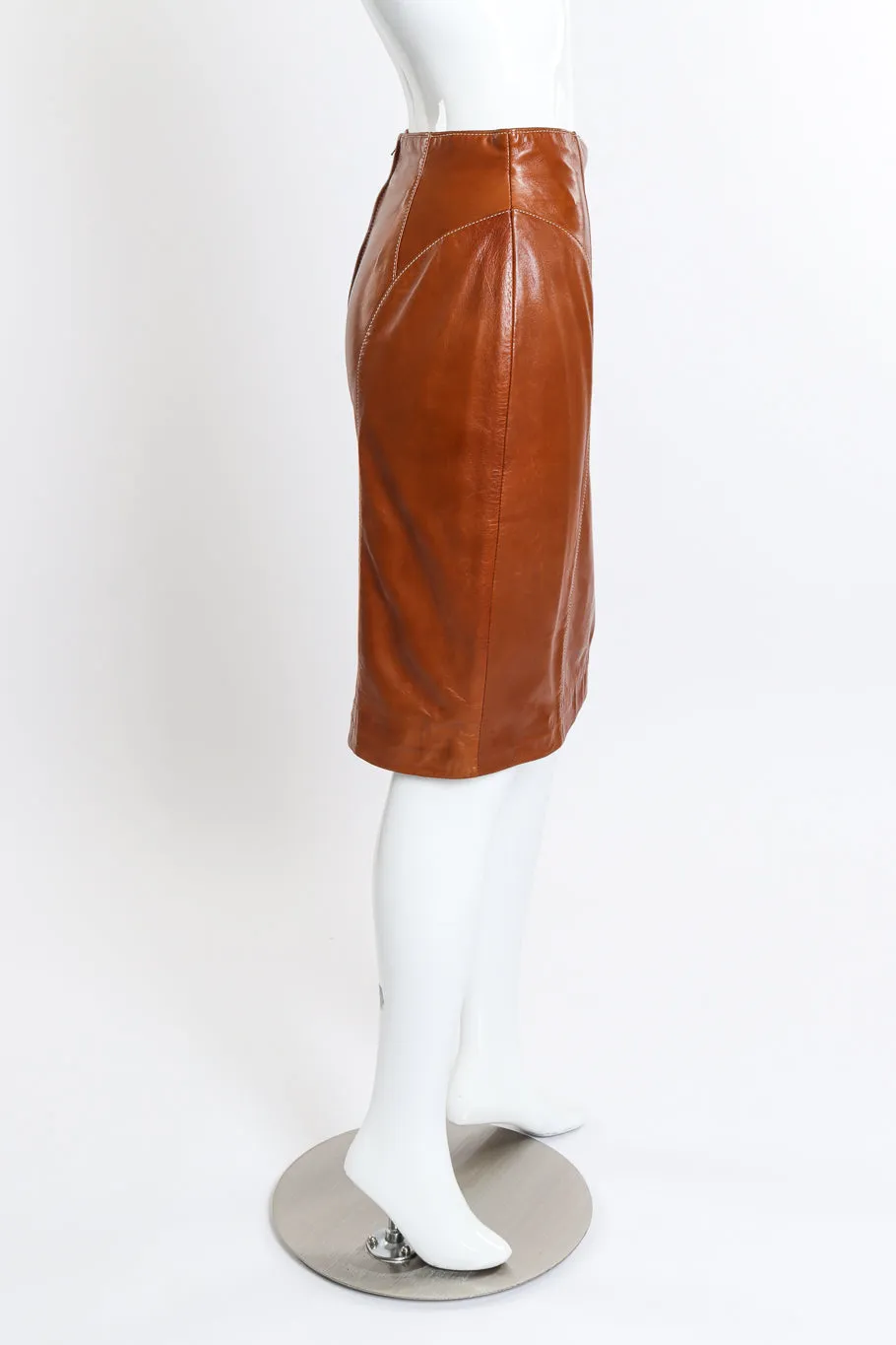 Leather Fringe Jacket & Skirt Set