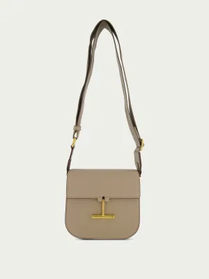 Leather Logo-Plaque Crossbody Bag