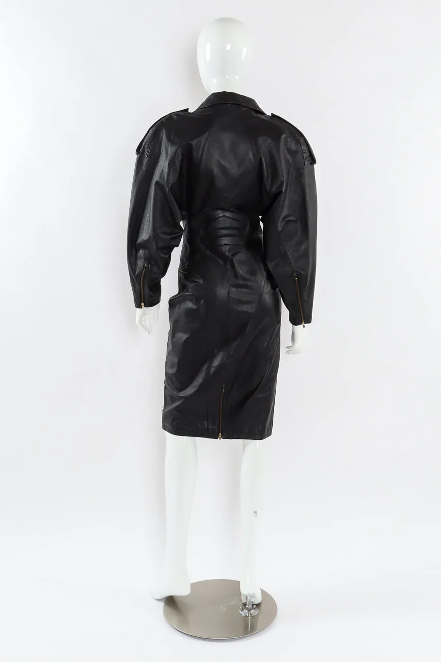 Leather Moto Pencil Dress