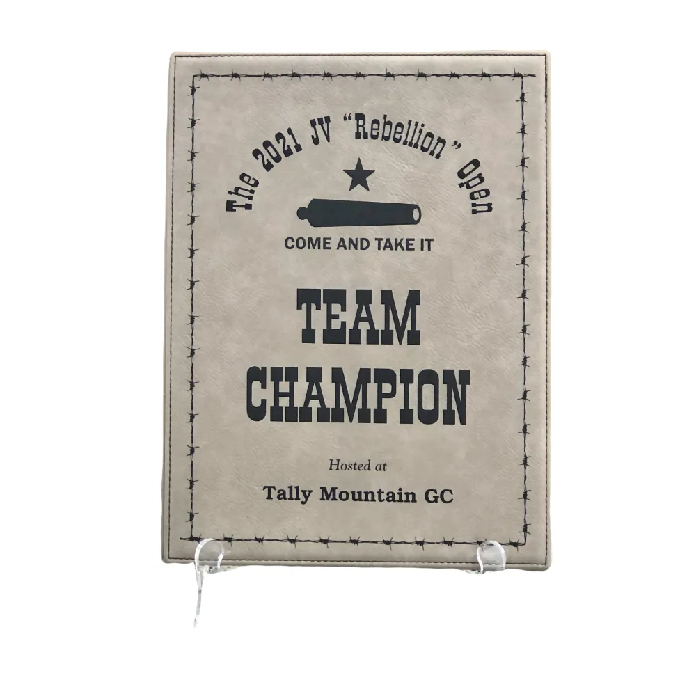 Leatherette Plaques