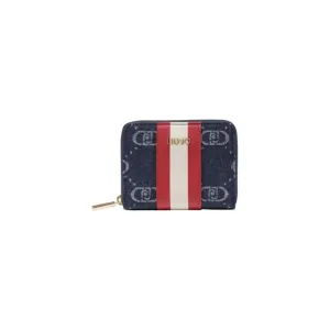 Liu Jo Women's Blue Zip Wallet 100% Polyester Spring/Summer Collection