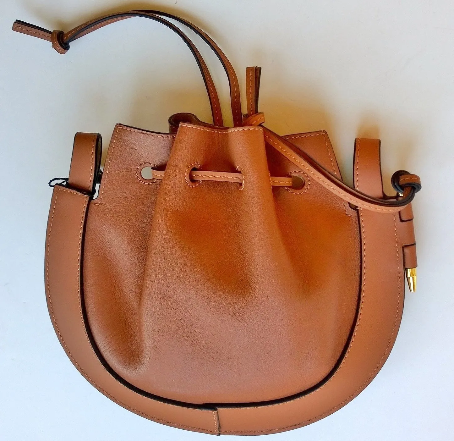 Loewe Horseshoe Small Handbag in Tan Brown New with Tags Bag