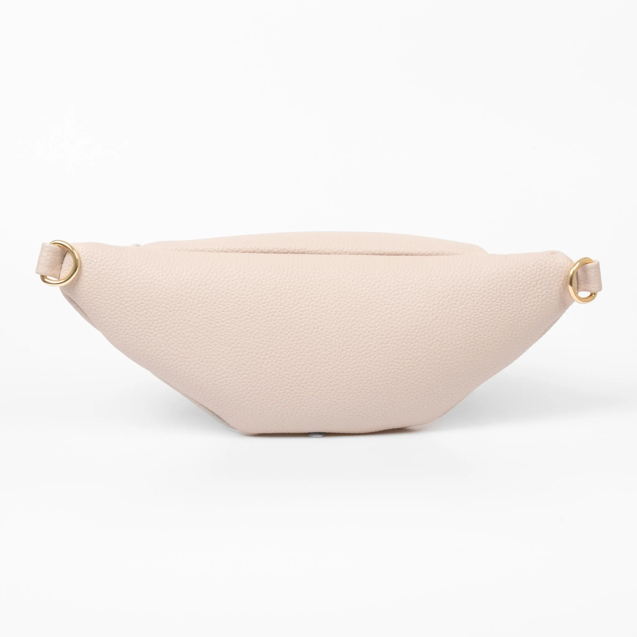 Lola Bum Bag - Nude, Pebbled Faux Leather