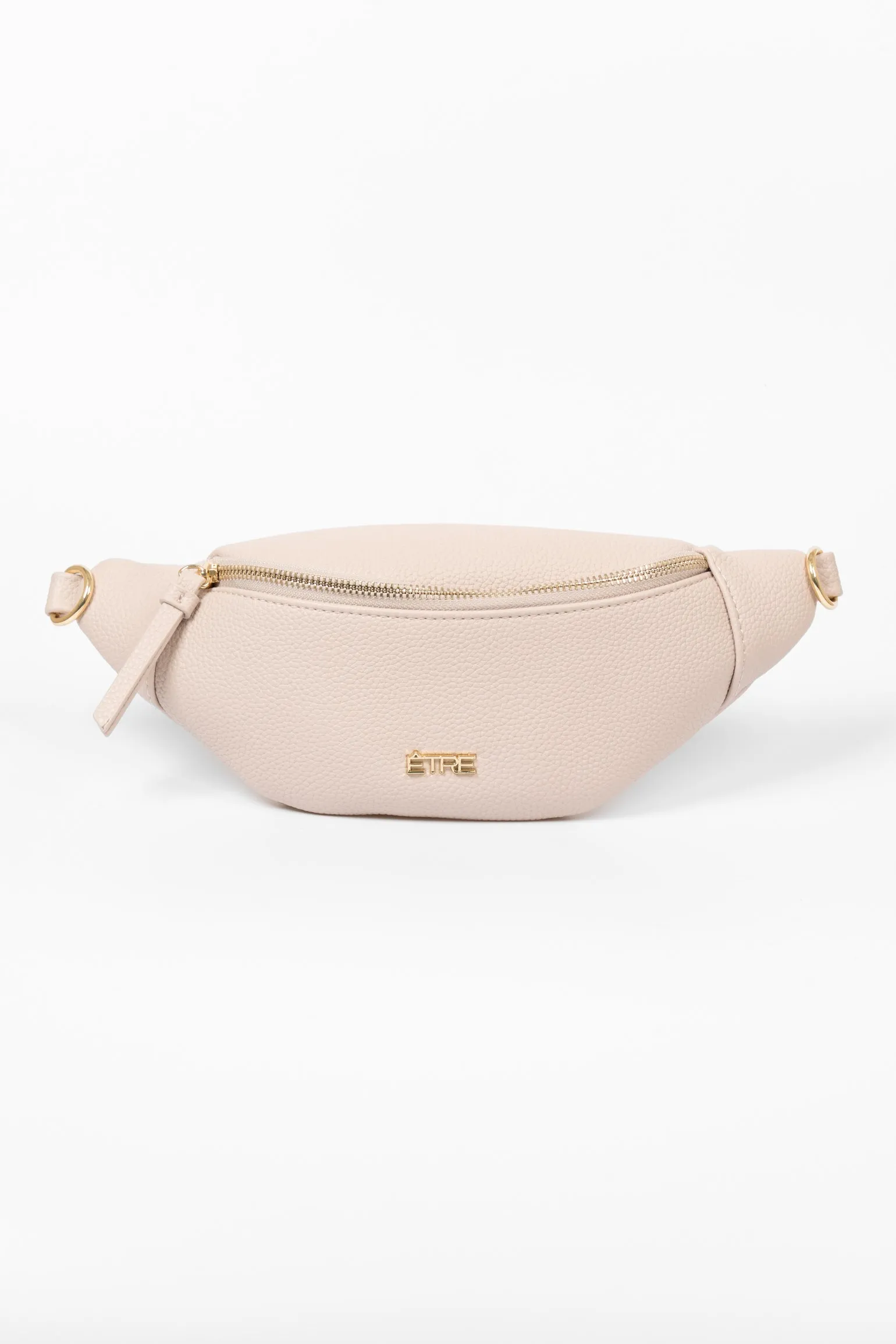 Lola Bum Bag - Nude, Pebbled Faux Leather