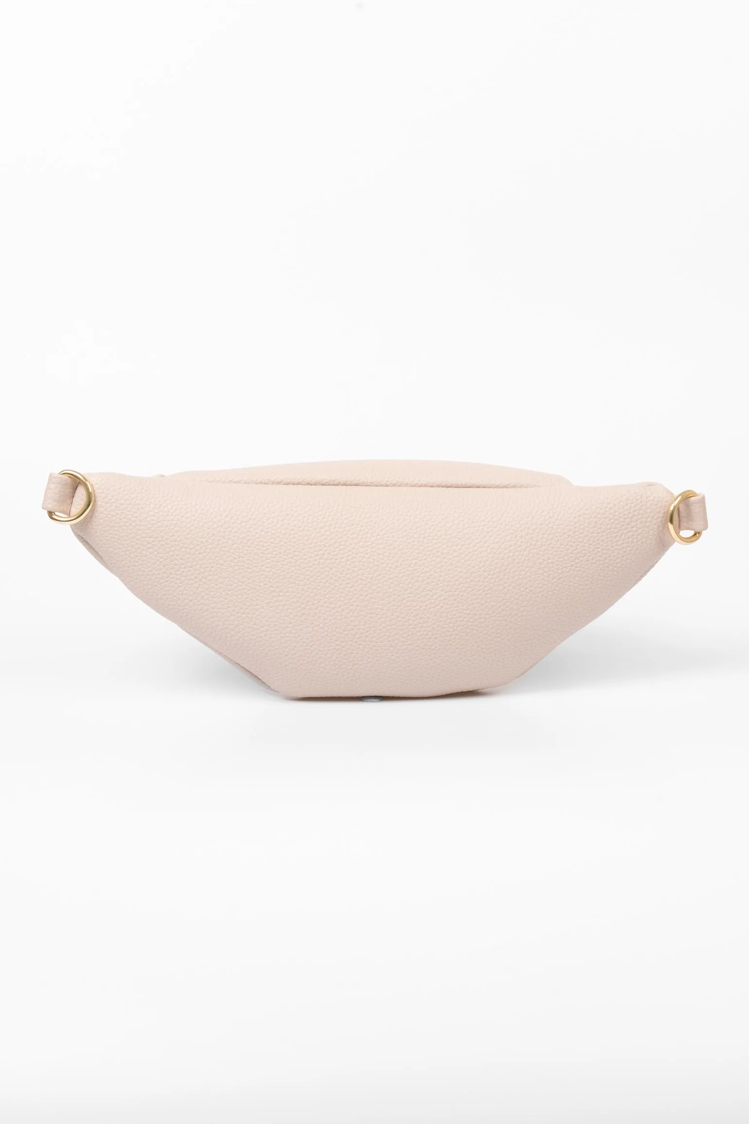 Lola Bum Bag - Nude, Pebbled Faux Leather