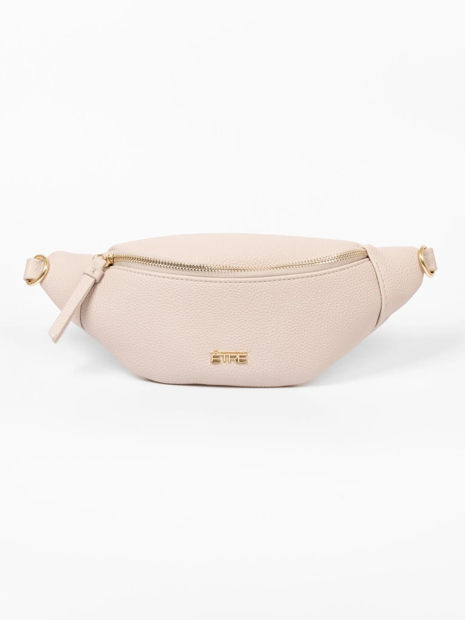 Lola Bum Bag - Nude, Pebbled Faux Leather